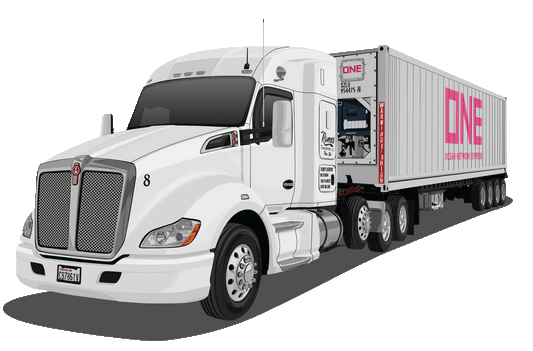 Semi Truck Cartoon Design